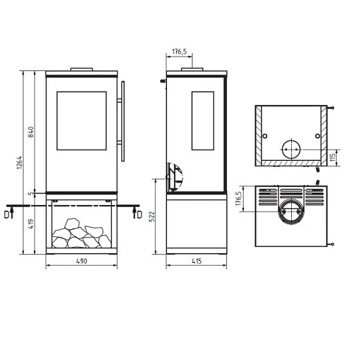 Kaminofen Cera Design Galileo 5,5 KW 3 Kaminofen Cera Design Galileo 5,5 KW – Bild 3