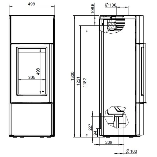 Kaminofen Leda Delta Plus 6 KW Speicherofen 6 Kaminofen Leda Delta Plus 6 KW Speicherofen – Bild 6