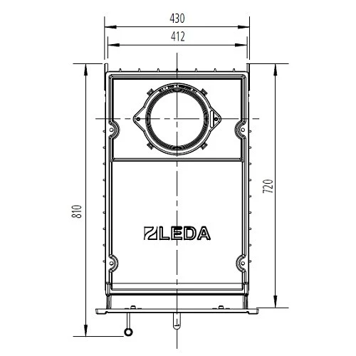 Kachelofeneinsatz Leda Diamant H13 11 KW 4 Kachelofeneinsatz Leda Diamant H13 11 KW – Bild 4