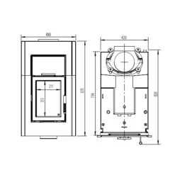 Kachelofeneinsatz Leda Diamant H300 W 19 KW Wasserführend 8 Kachelofeneinsatz Leda Diamant H300 W 19 KW Wasserführend -Angebote Morsø Store DIAMANT H200 W H300 W 900x900 1