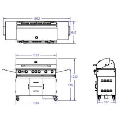 Gasgrill Bull BBQ Diablo Cart -Angebote Morsø Store Diablo Cart Spec Sheet 900x900