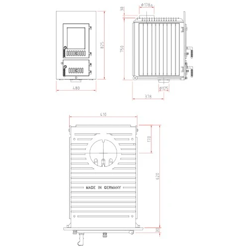 Kachelofeneinsatz Schmid SD 11 E 11 KW 3 Kachelofeneinsatz Schmid SD 11 E 11 KW – Bild 3