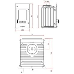 Kachelofeneinsatz Schmid SH 9 D 9 KW 5 Kachelofeneinsatz Schmid SH 9 D 9 KW -Angebote Morsø Store Heizeinsatz Schmid SH 9 D Masszeichnungen 900x900