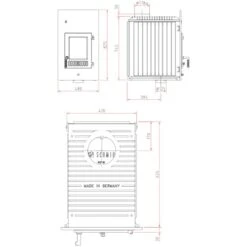 Kachelofeneinsatz Schmid SH 11 G 11 KW 5 Kachelofeneinsatz Schmid SH 11 G 11 KW -Angebote Morsø Store Heizeinsatz Schmid SH 9 G Masszeichnungen 900x900