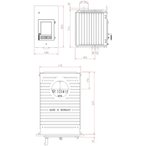 Kachelofeneinsatz Schmid SH 11 G 11 KW 3 Kachelofeneinsatz Schmid SH 11 G 11 KW – Bild 3