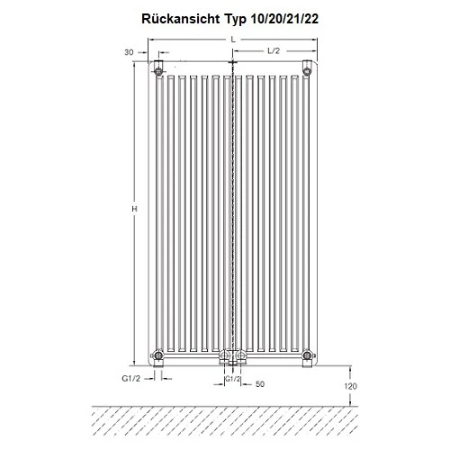 Heizkörper Komplett Set Buderus Logatrend CV-Profil Typ 10 - Flachheizkörper 2 Heizkörper Komplett Set Buderus Logatrend CV-Profil Typ 10 - Flachheizkörper – Bild 2