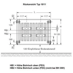 Heizkörper Komplett Set Buderus Logatrend C-Profil Typ 11 - Flachheizkörper 6 Heizkörper Komplett Set Buderus Logatrend C-Profil Typ 11 - Flachheizkörper -Angebote Morsø Store Heizkoerper Komplett Set Buderus Logatrend C Profil Rueckansicht Typ 10 11 Technische Zeichnung 900x900