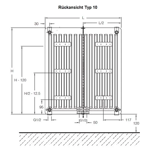 Heizkörper Komplett Set Buderus Logatrend CV-Plan Typ 10 - Flachheizkörper 3 Heizkörper Komplett Set Buderus Logatrend CV-Plan Typ 10 - Flachheizkörper – Bild 3