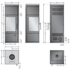 Kaminofen Justus Diego W+ 6 KW Speicherofen 8 Kaminofen Justus Diego W+ 6 KW Speicherofen -Angebote Morsø Store Justus Kaminofen Diego W zeichnung 900x900