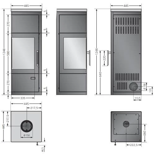 Kaminofen Justus Diego W+ 6 KW Speicherofen 3 Kaminofen Justus Diego W+ 6 KW Speicherofen – Bild 3