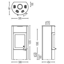 Kaminofen Austroflamm Uno Xtra 7 KW -Angebote Morsø Store Kaminofen Austroflamm Uno Xtra teh 900x900