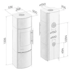Kaminofen Drooff Garda Plus 8 KW 7 Kaminofen Drooff Garda Plus 8 KW -Angebote Morsø Store Kaminofen Drooff Garda Plus zeichnung 900x900