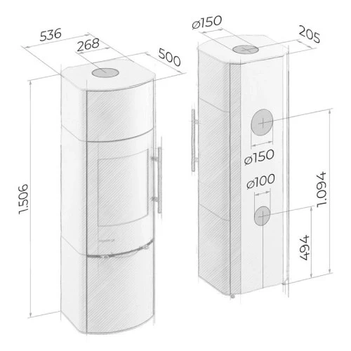 Kaminofen Drooff Garda Plus 8 KW 4 Kaminofen Drooff Garda Plus 8 KW – Bild 4