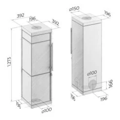 Kaminofen Drooff Livera 2 M 6 KW -Angebote Morsø Store Kaminofen Drooff Livera 2 M zeichnung 900x900