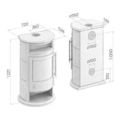 Kaminofen Drooff Varese 3 | 6 KW -Angebote Morsø Store Kaminofen Drooff Varese 3 tehn 900x900