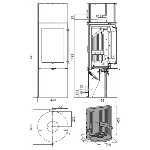 Kaminofen Haas Und Sohn Premium WELS RLU GRANDE 5 KW Raumluftunabhängig 3 Kaminofen Haas Und Sohn Premium WELS RLU GRANDE 5 KW Raumluftunabhängig – Bild 3