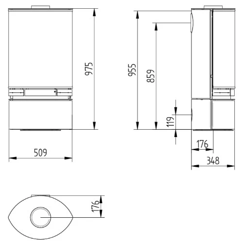 Kaminofen Jydepejsen Elegance Junior 4,1 KW 2 Kaminofen Jydepejsen Elegance Junior 4,1 KW – Bild 2