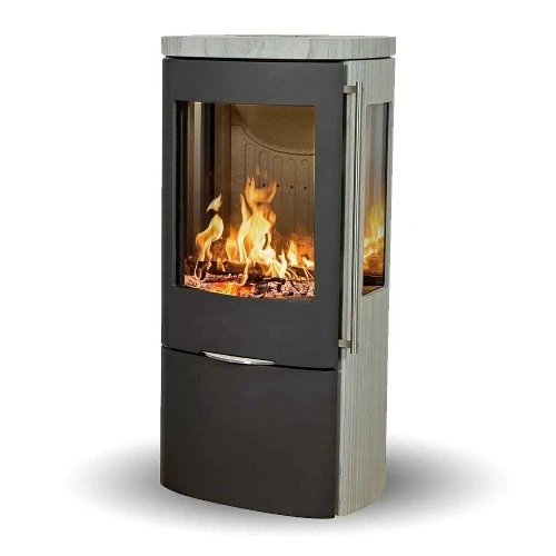Kaminofen Jydepejsen Senza Grey Wood 5 KW 2 Kaminofen Jydepejsen Senza Grey Wood 5 KW – Bild 2