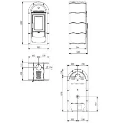 Kaminofen La Nordica Stefany Forno BII 10,6 KW Mit Backfach -Angebote Morsø Store Kaminofen La Nordica Stefany Forno BII tech 900x900