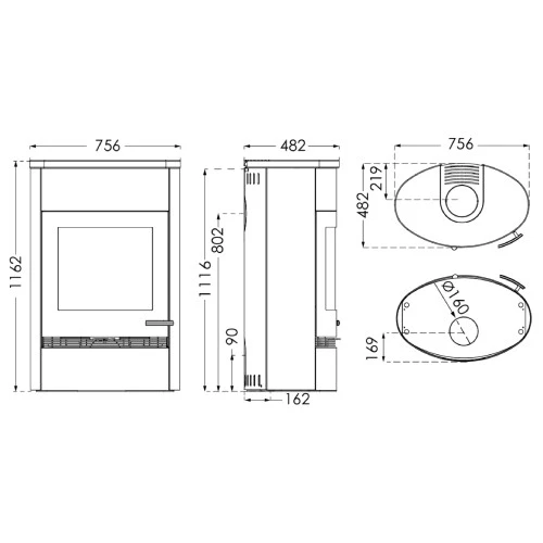 Kaminofen TermaTech TT22HST 7,5 KW 3 Kaminofen TermaTech TT22HST 7,5 KW – Bild 3