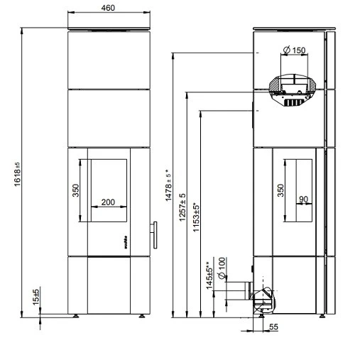 Kaminofen Wodtke New Look FS12 | 6 KW Raumluftunabhängig 3 Kaminofen Wodtke New Look FS12 | 6 KW Raumluftunabhängig – Bild 3