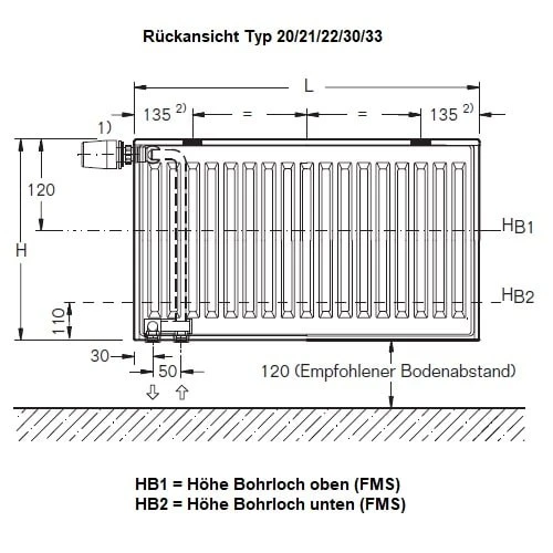 Heizkörper Komplett Set Buderus Logatrend VC-Plan Typ 21 - Flachheizkörper 4 Heizkörper Komplett Set Buderus Logatrend VC-Plan Typ 21 - Flachheizkörper – Bild 4