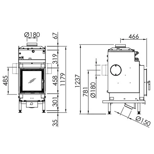 Kachelofeneinsatz Spartherm Nova E H2O 14 KW 5 Kachelofeneinsatz Spartherm Nova E H2O 14 KW – Bild 5