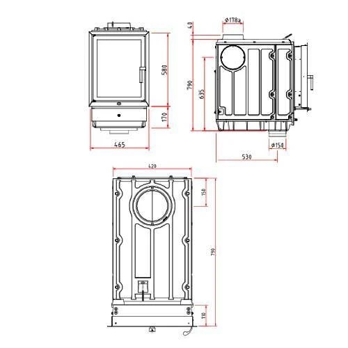 Kachelofeneinsatz Olsberg Profi K 12 | 12 KW 3 Kachelofeneinsatz Olsberg Profi K 12 | 12 KW – Bild 3