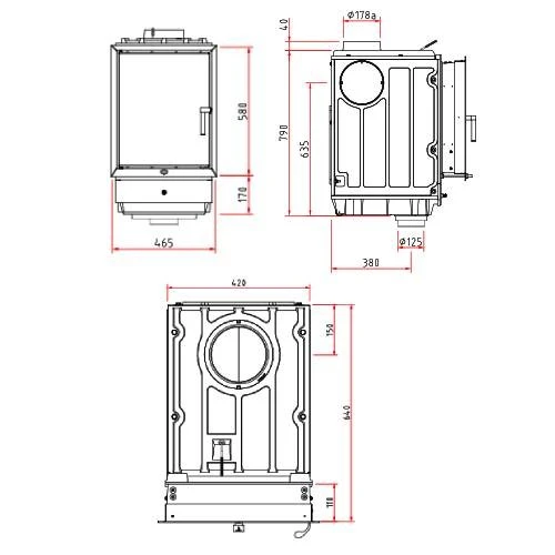 Kachelofeneinsatz Olsberg Profi K Kristall 7 | 7 KW 3 Kachelofeneinsatz Olsberg Profi K Kristall 7 | 7 KW – Bild 3