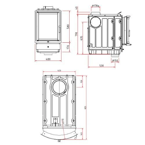 Kachelofeneinsatz Olsberg Profi R 12 | 12 KW 3 Kachelofeneinsatz Olsberg Profi R 12 | 12 KW – Bild 3