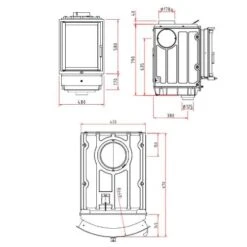 Kachelofeneinsatz Olsberg Profi R 7 | 7 KW -Angebote Morsø Store PROFI R 7 tehnical 900x900