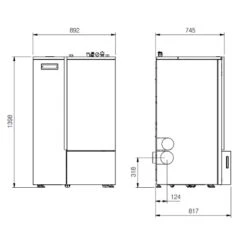 Pelletkessel La Nordica Extraflame PR 30 | 30 KW -Angebote Morsø Store Pelletkessel La Nordica Extraflame PR 30 tehn1 900x900