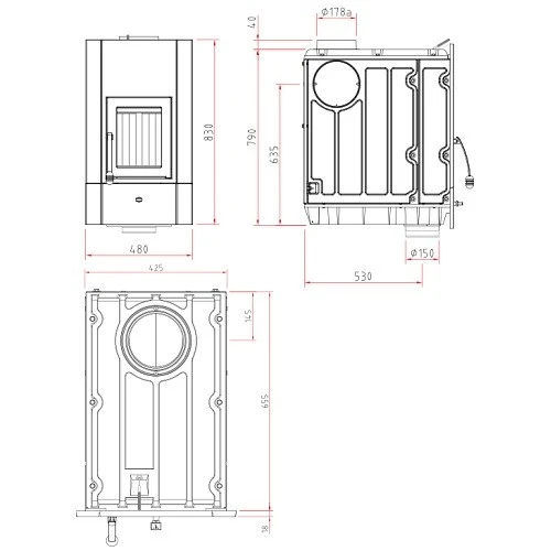 Kachelofeneinsatz Olsberg Profi 12 | 12 KW 3 Kachelofeneinsatz Olsberg Profi 12 | 12 KW – Bild 3