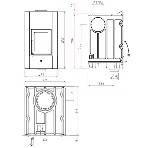 Kachelofeneinsatz Olsberg Profi 7 | 7 KW 3 Kachelofeneinsatz Olsberg Profi 7 | 7 KW – Bild 3