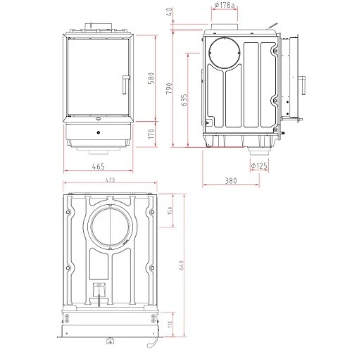 Kachelofeneinsatz Olsberg Profi K 7 | 7 KW 3 Kachelofeneinsatz Olsberg Profi K 7 | 7 KW – Bild 3