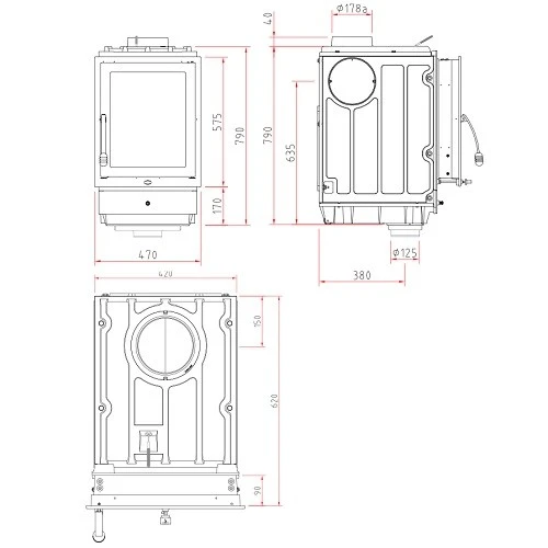 Kachelofeneinsatz Olsberg Profi Plus 7 | 7 KW 3 Kachelofeneinsatz Olsberg Profi Plus 7 | 7 KW – Bild 3