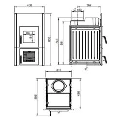 Kachelofeneinsatz Leda Rubin K20 9,5 KW 9 Kachelofeneinsatz Leda Rubin K20 9,5 KW -Angebote Morsø Store RUBIN K20 techn 900x900