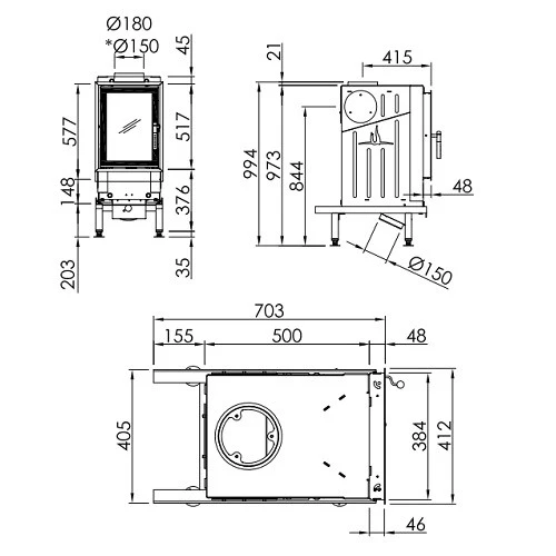 Kachelofeneinsatz Spartherm Renova B-Air 8,8 KW 3 Kachelofeneinsatz Spartherm Renova B-Air 8,8 KW – Bild 3