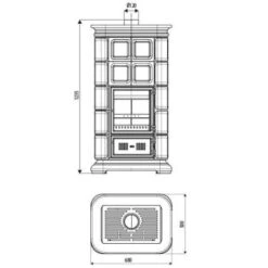 Kaminofen Sergio Leoni Marlene L/A E 9 KW Speicherofen -Angebote Morsø Store SERGIOLEONI MarleneLA Tech 900x900