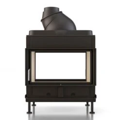 Kachelofeneinsatz Brunner HKD 7 Tunnel Drehtür/Drehtür Flachglas 9 KW