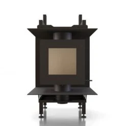 Kachelofeneinsatz Brunner DF 33 Doppelglasscheibe Für Bauseitige Anbindung Einer Nachheizfläche 6 KW