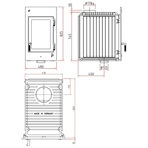 Kachelofeneinsatz Schmid SH 11 T 11 KW 3 Kachelofeneinsatz Schmid SH 11 T 11 KW – Bild 3