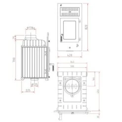 Kachelofeneinsatz Schmid SH 8 G 8 KW 5 Kachelofeneinsatz Schmid SH 8 G 8 KW -Angebote Morsø Store SH 8 G 900x900