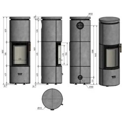 Kaminofen Cera Design Solitherm Thermotte 6 KW Speicherofen -Angebote Morsø Store SOLITHERM Thermotte 900x900