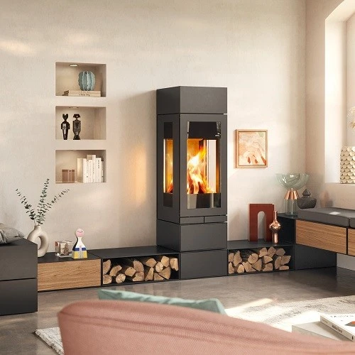 Kaminofen Skantherm Brennkammer Elements 400 3S 7kW 2 Kaminofen Skantherm Brennkammer Elements 400 3S 7kW – Bild 2