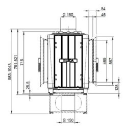 Kachelofeneinsatz Leda Turma H75 DS 7 KW -Angebote Morsø Store TURMA H75 DS technm 900x900