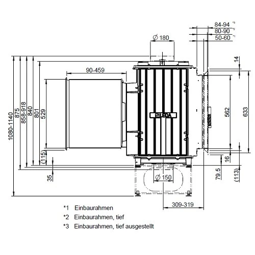 Kachelofeneinsatz Leda Turma H85 HL 14/15 KW 5 Kachelofeneinsatz Leda Turma H85 HL 14/15 KW – Bild 5