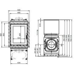 Kachelofeneinsatz Leda Turma H85 HL 14/15 KW 8 Kachelofeneinsatz Leda Turma H85 HL 14/15 KW -Angebote Morsø Store TURMA H80 H85 HL 900x900