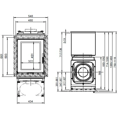 Kachelofeneinsatz Leda Turma H85 HL 14/15 KW 4 Kachelofeneinsatz Leda Turma H85 HL 14/15 KW – Bild 4