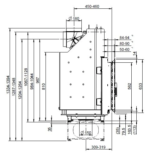 Kachelofeneinsatz Leda Turma H80 W 12/13 KW Wasserführend 6 Kachelofeneinsatz Leda Turma H80 W 12/13 KW Wasserführend – Bild 6